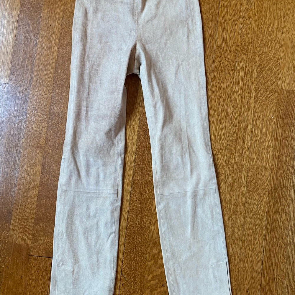 Vince pull on tan suede High-Waisted Pants